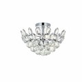 Elegant Lighting Elegant Lighting  14 in. Emilia Flush Mount in Chrome 1105F14C